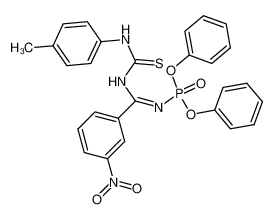 3-Nitro-α-(N'-p-tolyl-ureido)-α-(O.O-diphenyl-phosphonoimino)-toluol CAS:97075-38-2 manufacturer & supplier