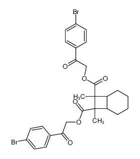 7,8-Dimethyl-bicyclo[4.2.0]octane-7,8-dicarboxylic acid bis-[2-(4-bromo-phenyl)-2-oxo-ethyl] ester CAS:97075-44-0 manufacturer & supplier