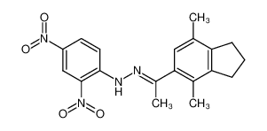 4,7-Dimethyl-5-(1-(2,4-dinitro-phenylhydrazono)-ethyl)-indan CAS:97078-87-0 manufacturer & supplier