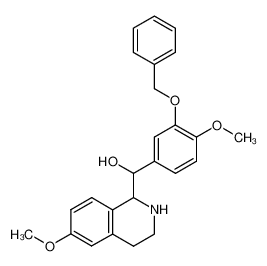 1-(α-Hydroxy-3-benzyloxy-4-methoxy-benzyl)-6-methoxy-1,2,3,4-tetrahydro-isochinolin CAS:97082-69-4 manufacturer & supplier