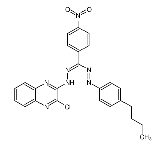 1-(4-butylphenyl)-5-(3-chloroquinoxalin-2-yl)-3-(4-nitrophenyl)formazan CAS:97111-37-0 manufacturer & supplier