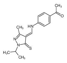 1-(4-{[1-Isopropyl-3-methyl-5-thioxo-1,5-dihydro-pyrazol-(4Z)-ylidenemethyl]-amino}-phenyl)-ethanone CAS:97111-72-3 manufacturer & supplier