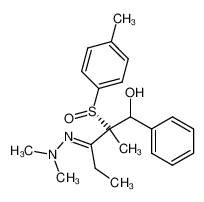 3-(Dimethyl-hydrazono)-2-methyl-1-phenyl-2-((R)-toluene-4-sulfinyl)-pentan-1-ol CAS:97112-34-0 manufacturer & supplier