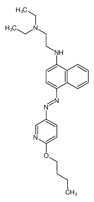 1-(2-Diethylamino-ethylamino)-4-(6-butyloxy-pyridyl-(3)-azo)-naphthalin CAS:97117-60-7 manufacturer & supplier