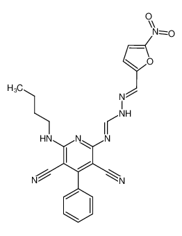 (E)-N'-(6-(butylamino)-3,5-dicyano-4-phenylpyridin-2-yl)-N'-((E)-(5-nitrofuran-2-yl)methylene)formimidohydrazide CAS:97119-06-7 manufacturer & supplier