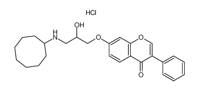 7-(2-hydroxy-3-cyclooctylaminopropoxy)-isoflavone hydrochloride CAS:97124-33-9 manufacturer & supplier