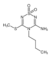 4-Butyl-5-methylsulfanyl-1,1-dioxo-1,4-dihydro-1λ6-[1,2,4,6]thiatriazin-3-ylamine CAS:97129-99-2 manufacturer & supplier