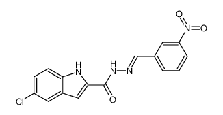 5-Chlor-N'-((3-nitrophenyl)-methylen)-2-indolcarbohydrazid CAS:97133-03-4 manufacturer & supplier