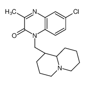 1-[[(1R,9aR)-2,3,4,6,7,8,9,9a-octahydro-1H-quinolizin-1-yl]methyl]-6-chloro-3-methylquinoxalin-2-one CAS:97147-45-0 manufacturer & supplier