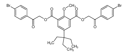 2-Methoxy-5-(1,1-diethyl-propyl)-1,3-bis-(p-brom-phenacyloxycarbonyl)-benzol CAS:97155-35-6 manufacturer & supplier