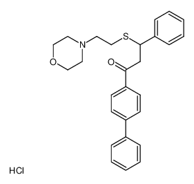 3-Oxo-1-(2-morpholino-aethylmercapto)-1-phenyl-3-biphenylyl-(4)-propan-hydrochlorid CAS:97157-02-3 manufacturer & supplier