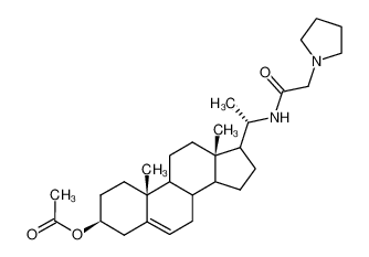 20α-(2-Pyrrolidino-acetamino)-3β-acetoxy-pregnen-(5) CAS:97157-46-5 manufacturer & supplier