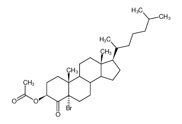 5-Brom-5α-cholestanol-(3β)-on-(4)-(3)-acetat CAS:97157-62-5 manufacturer & supplier