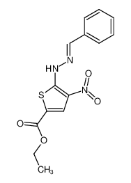 5-benzylidenehydrazino-4-nitro-thiophene-2-carboxylic acid ethyl ester CAS:97159-18-7 manufacturer & supplier