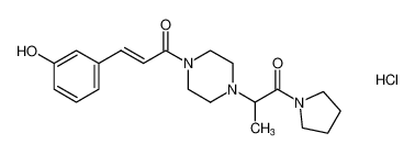 (E)-3-(3-hydroxyphenyl)-1-(4-(1-oxo-1-(pyrrolidin-1-yl)propan-2-yl)piperazin-1-yl)prop-2-en-1-one hydrochloride CAS:97167-73-2 manufacturer & supplier