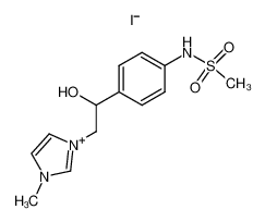 (+/-)-1-(2-hydroxy-2-(4-((methylsulfonyl)amino)-phenyl)ethyl)-3-methyl-1H-imidazolium iodide CAS:97168-62-2 manufacturer & supplier