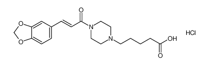 (E)-5-(4-(3-(benzo[d][1,3]dioxol-5-yl)acryloyl)piperazin-1-yl)pentanoic acid hydrochloride CAS:97181-37-8 manufacturer & supplier