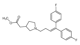 methyl 1-[4,4-bis-(4'-fluorophenyl)-3-butenyl]-3-pyrrolidineacetate CAS:97182-50-8 manufacturer & supplier