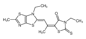 3-ethyl-5-[2-(3-ethyl-5-methyl-3H-thiazolo[5,4-d]thiazol-2-ylidene)-1-methyl-ethylidene]-2-thioxo-thiazolidin-4-one CAS:97195-14-7 manufacturer & supplier