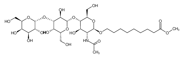 8-methoxycarbonyloct-1-yl O-α-D-galactopyranosyl-(1-3)-O-β-D-galactopyranosyl-(1-4)-2-acetamido-2-deoxy-β-D-glucopyranoside CAS:97205-12-4 manufacturer & supplier