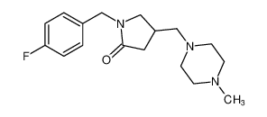 1-(4-fluorobenzyl)-4-((4-methylpiperazin-1-yl)methyl)pyrrolidin-2-one CAS:97205-38-4 manufacturer & supplier