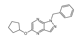 1H-Pyrazolo[3,4-b]pyrazine, 5-(cyclopentyloxy)-1-(phenylmethyl)- CAS:97205-83-9 manufacturer & supplier