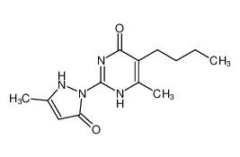 5-butyl-6-methyl-2-(3-methyl-5-oxo-2,5-dihydro-1H-pyrazol-1-yl)pyrimidin-4(1H)-one CAS:97209-12-6 manufacturer & supplier