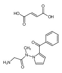 2-amino-N-methyl-N-(2-benzoyl-1H-pyrrol-1-yl)acetamide fumarate CAS:97219-78-8 manufacturer & supplier