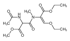 N-(α-Carbomethoxy-α-acetamino-acetyl)-α-aethoxymethylen-sarkosinaethylester CAS:97236-85-6 manufacturer & supplier