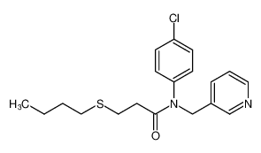 Propanamide, 3-(butylthio)-N-(4-chlorophenyl)-N-(3-pyridinylmethyl)- CAS:97247-86-4 manufacturer & supplier