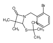 N-(o-bromobenzyl)-4-((1,1-dimethylethyl)thio)-3,3-dimethyl-2-azetidinone CAS:97249-43-9 manufacturer & supplier