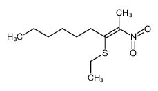 (Z)-3-Ethylsulfanyl-2-nitro-non-2-ene CAS:97250-65-2 manufacturer & supplier