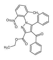 4-benzoyl-1-(2-methyl-6-nitro-phenyl)-5-phenyl-1H-pyrazole-3-carboxylic acid ethyl ester CAS:97258-64-5 manufacturer & supplier