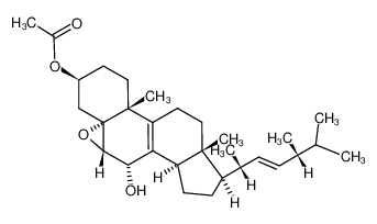 3β-acetoxy-5,6α-epoxy-5α-ergosta-8,22t-dien-7α-ol CAS:97259-14-8 manufacturer & supplier