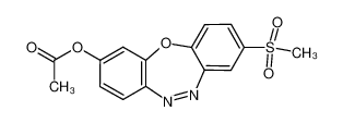 Acetic acid 8-methanesulfonyl-5-oxa-10,11-diaza-dibenzo[a,d]cyclohepten-3-yl ester CAS:97260-22-5 manufacturer & supplier