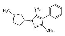 5-methyl-2-(1-methyl-pyrrolidin-3-yl)-4-phenyl-2H-pyrazol-3-ylamine CAS:97261-95-5 manufacturer & supplier