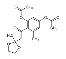 1-(2,4-Diacetoxy-6-methylphenyl)-2-(2-methyl-1,3-dioxolan-2-yl)ethanon CAS:97271-25-5 manufacturer & supplier