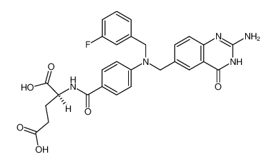 (S)-2-{4-[(2-Amino-4-oxo-3,4-dihydro-quinazolin-6-ylmethyl)-(3-fluoro-benzyl)-amino]-benzoylamino}-pentanedioic acid CAS:97280-36-9 manufacturer & supplier