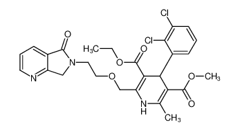 3-ethyl 5-methyl 4-(2,3-dichlorophenyl)-6-methyl-2-((2-(5-oxo-5,7-dihydro-6H-pyrrolo[3,4-b]pyridin-6-yl)ethoxy)methyl)-1,4-dihydropyridine-3,5-dicarboxylate CAS:97289-90-2 manufacturer & supplier