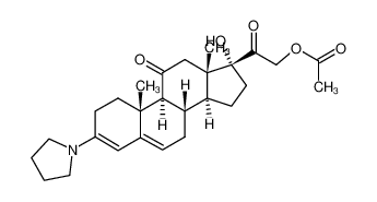 3-Pyrrolidino-17α-hydroxy-21-acetoxy-pregnadien-(3,5)-dion-(11,20) CAS:97297-99-9 manufacturer & supplier