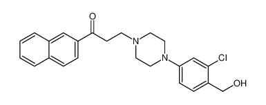 3-(4-(3-chloro-4-(hydroxymethyl)phenyl)piperazin-1-yl)-1-(naphthalen-2-yl)propan-1-one CAS:97324-11-3 manufacturer & supplier