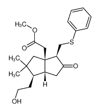 [(1R,3aR,4R,6aR)-1-(2-Hydroxy-ethyl)-2,2-dimethyl-5-oxo-4-phenylsulfanylmethyl-hexahydro-pentalen-3a-yl]-acetic acid methyl ester CAS:97330-29-5 manufacturer & supplier