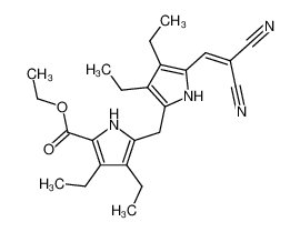 5-[5-(2,2-Dicyano-vinyl)-3,4-diethyl-1H-pyrrol-2-ylmethyl]-3,4-diethyl-1H-pyrrole-2-carboxylic acid ethyl ester CAS:97336-40-8 manufacturer & supplier