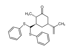 (2S,3R,5R)-3-(Bis-phenylsulfanyl-methyl)-5-isopropenyl-2-methyl-cyclohexanone CAS:97336-62-4 manufacturer & supplier