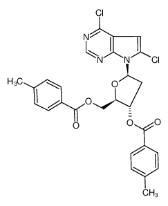 4,6-dichloro-7-(2-deoxy-3,5-di-O-p-touloyl-β-D-erythro-pentofuranosyl)pyrrolo(2,3-d)pyrimidine CAS:97337-35-4 manufacturer & supplier