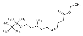 (8R,4Z)-ethyl 10-(dimethyl-t-butylsiloxy)-8-methyldec-4-enoate CAS:97345-74-9 manufacturer & supplier