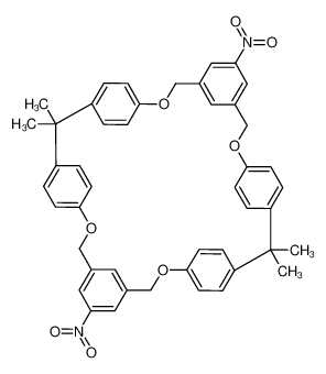 2,2,20,20-tetramethyl-11,29-dinitro-7,15,25,33-tetraoxaheptacyclo(32.2.2.23,6.216,19.221,24.19,13.127,31)hexatetraconta-3,5,9(44),10,12,16,18,21,23,27(39),28,30,34,36,37,40,42,45-octadecaene CAS:97350-55-5 manufacturer & supplier