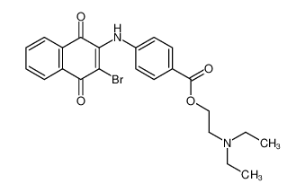 2-Brom-3-(4-(2-diethylamino-ethoxycarbonyl)-anilino)-α-naphthochinon CAS:97353-26-9 manufacturer & supplier