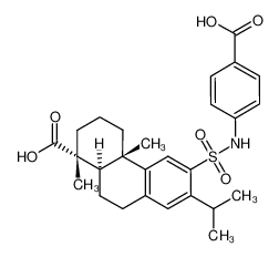 (1R,4aS,10aR)-6-(4-Carboxy-phenylsulfamoyl)-7-isopropyl-1,4a-dimethyl-1,2,3,4,4a,9,10,10a-octahydro-phenanthrene-1-carboxylic acid CAS:97363-82-1 manufacturer & supplier