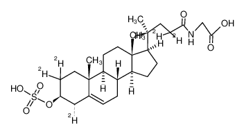 (2,2,4,23,23-2H5) glyco-3β-hydroxy-5-cholen-24-oic acid 3-sulfate CAS:97371-37-4 manufacturer & supplier